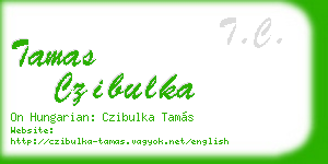 tamas czibulka business card