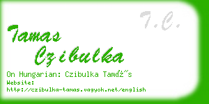 tamas czibulka business card